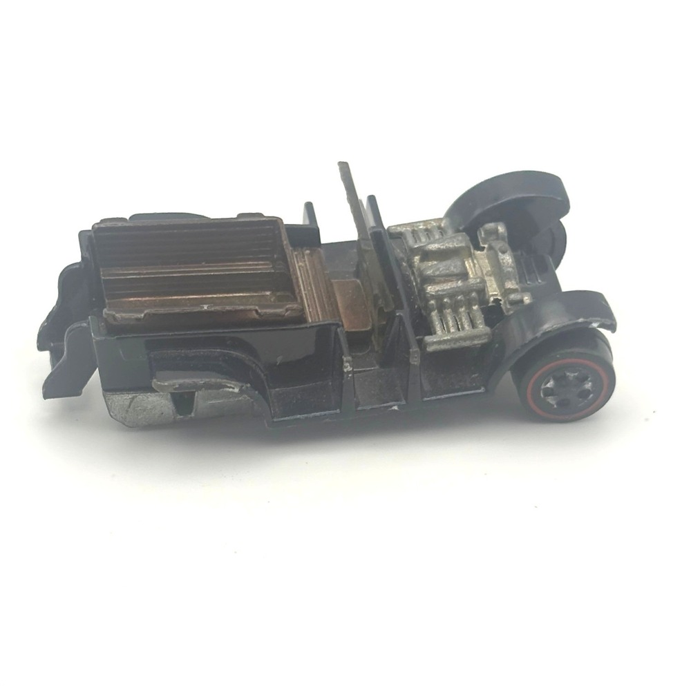 Hot Wheels Redline Paddy Wagon 1969 Black Vntg Diecast Mattel USA Missing Wheel
